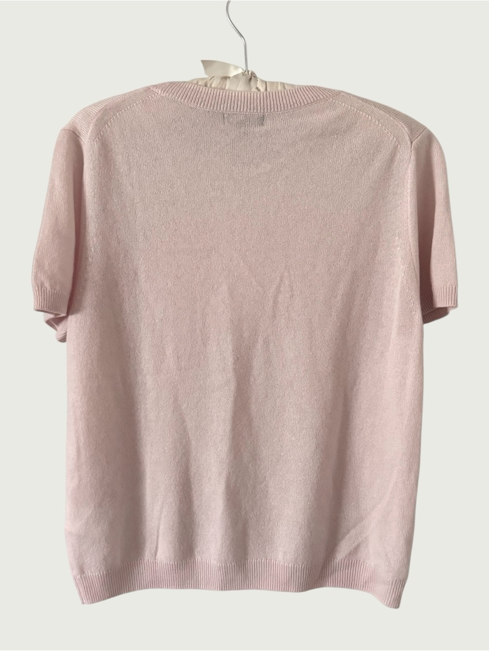 NWT Quince Mongolian Cashmere Sweater Tee Minimal Pink size XL - Picture 3 of 8